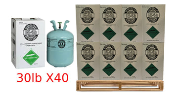 Full Pallet – 40 × 30lb R-134a Refrigerant, Automotive/HVAC Use – Made in USA